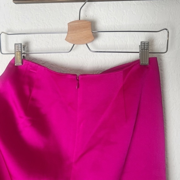 Jonathan Simkhai Mae asymmetric-hem satin mini skirt - Picture 6 of 9